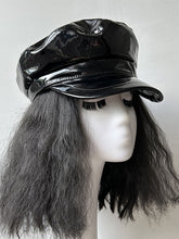Load image into Gallery viewer, Red Patent Leather Biker Hat