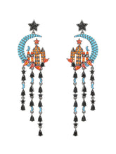 Load image into Gallery viewer, Luxury Star Moon Castle Fantasy Long Tassel Earrings