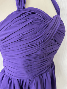 Purple Halter 1950S Vintage Dress