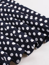 Load image into Gallery viewer, 1950S Turndown Collar Polka Dots Short Sleeve Vintage Dress