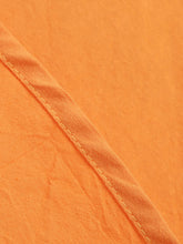Load image into Gallery viewer, Orange Square Collar Puff Sleeve 1950S Cotton Dress