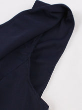 Load image into Gallery viewer, Navy Square Collar 1950s Swing Dress