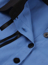 Load image into Gallery viewer, Audrey Hepburn Style Vintage Blue 1950s Cotton Shirt Dress