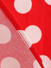 Load image into Gallery viewer, Red Polka Dots Short Sleeve 1950s Vintage Dress