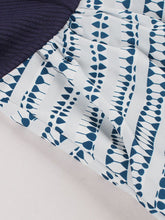 Load image into Gallery viewer, Navy Floral Print Short Sleeve 1950s Vintage Dress