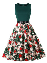 Load image into Gallery viewer, Van Gogh Inspired Sunflower Vintage Swing Dress