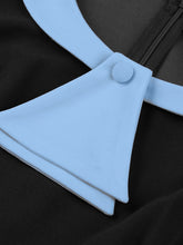 Load image into Gallery viewer, Christmas Green Peter Pan Collar 1950s Swing Vintage Dress