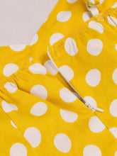 Load image into Gallery viewer, 1950s Yellow Polka Dot  Lapel Strap Midi Dress