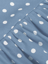 Load image into Gallery viewer, Kids Little Girls' Dress Square Neck Polka Dots Puff Sleeve Cotton 1950S Vintage Dress