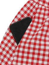 Load image into Gallery viewer, 1950s Vintage Red Gingham One-Shoulder Crop Top and Swing Skirt Two-Piece Set - Retro Picnic Outfit