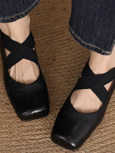 Load image into Gallery viewer, Women&#39;s Strappy High Heels Mary Jane Shoes  Ballet Genuine Leather Shoes