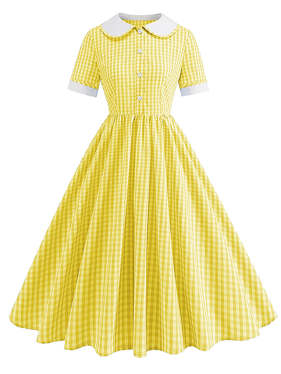 Women Vintage Pink Plaid Short Sleeve Dress with Belt Rockabilly Cocktail Party 1950S Swing Dress Women Vintage Pink Plaid Short Sleeve Dress with Belt Rockabilly Cocktail Party 1950S Swing Dress