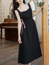 Load image into Gallery viewer, 2PS Pink Long-sleeved Short Coat And bBlack Suspender Dress Set