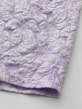 Load image into Gallery viewer, Baby Blue Off Shoulder Oversized Bow Soft Jacquard Maxi Gown with Sheer Mesh Sleeves