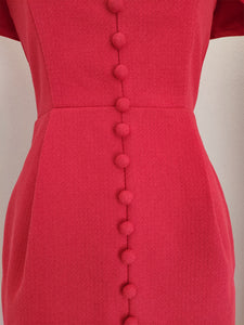 Red Flower Bodycon Party Dress