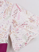 Load image into Gallery viewer, White V Neck Print 1950s Vintage Swing Dress