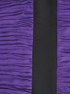 Purple Lantern Long Sleeve Romantic Chiffon Dress