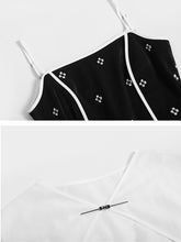 Load image into Gallery viewer, 2PS White 1950S Vintage Cape And Spaghetti Strap Flower Swing Dress Suit