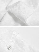 Load image into Gallery viewer, White Lace Ruffled Fairy Dress Wedding 1950S dress