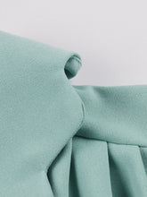 Load image into Gallery viewer, Mint Green V Neck 1950s Vintage Swing Dress