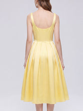 Load image into Gallery viewer, Vintage 1950s Red Satin Swing Dress