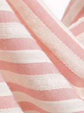 Load image into Gallery viewer, Pink Vertical Stripe Sailor Collar Vintage Dress