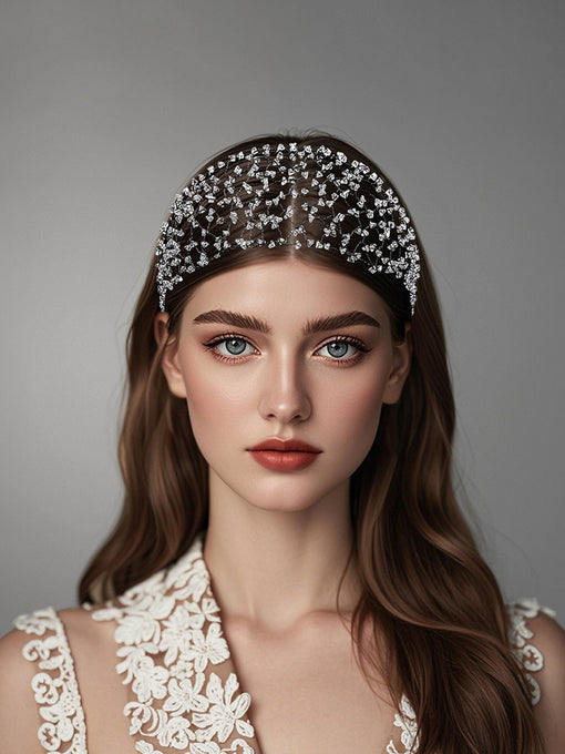 Vintage Crystal Headband Hair Jewelry for Women