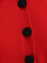 Load image into Gallery viewer, 1950s Vintage Christmas Green Peter Pan Collar Swing Dress