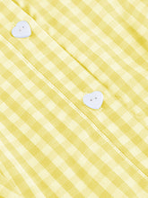 Load image into Gallery viewer, Pink Peter Pan Collar Plaid Short Sleeve 1950S Vintage Swing Dress