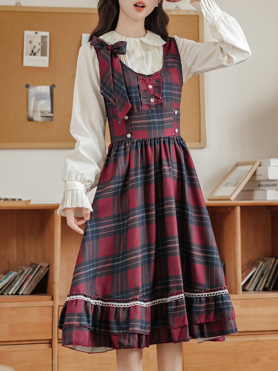 ワンピース soor ploom Gilda Dress, Vintage Plaid 4y ワンピース soor ploom Gilda Dress Vintage Plaid 8y 良質