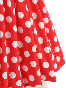 Kids Little Girls' Dress Polka Dots 1950S Vintage Dress
