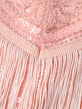 Load image into Gallery viewer, Pink Gatsby Glitter Fringe 1920s Flapper Dress Set