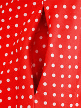 Load image into Gallery viewer, Red Polka Dots Vintage Halter Strap Backless 1950S Vintage Dress With Pockets