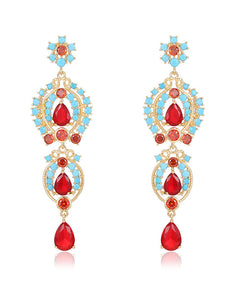 Luxury Zircon Tassel Artifact Vinatge Earrings