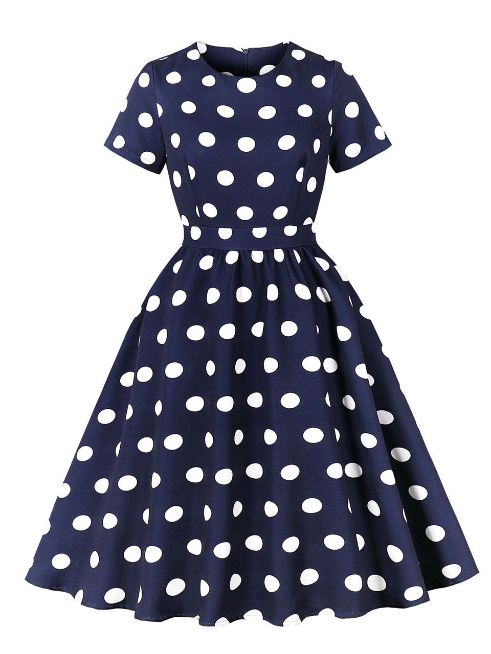 blue vintage swing dress MADDY main image 1