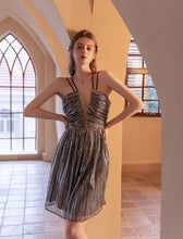 Load image into Gallery viewer, V Neck Strap Gatsby Sequins 1920s Flapper Dress Party Dress