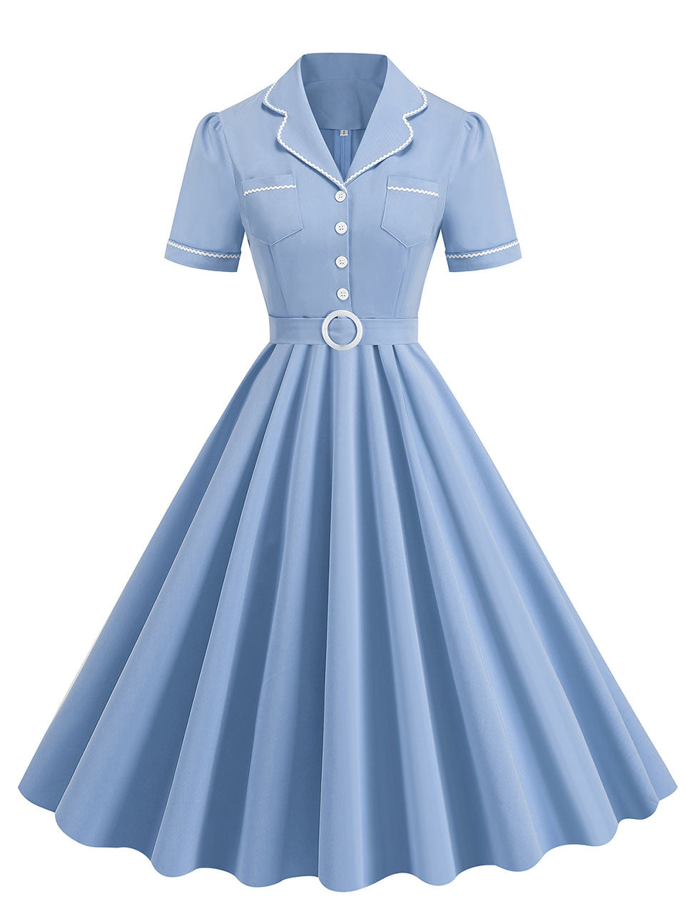 blue fifties dress Zapaka Women Floral 1950s Vintage Light V Neck Swing Retro Dress, White Red Flower / XL Explore our curated collection of 1950s dresses Women's Classic 1950s Plaid Halter