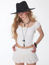 Load image into Gallery viewer, White Western Cowgirl Beach Cover-up Set