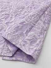 Load image into Gallery viewer, Women's Purple Square Neck Jacquard Bodycon Midi Dress