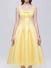 Load image into Gallery viewer, Vintage 1950s Red Satin Swing Dress