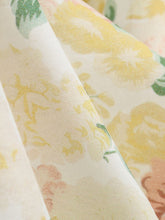 Load image into Gallery viewer, Yellow Floral Print Halter Neck Vintage Dress