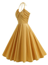 Load image into Gallery viewer, White Halter Neck Vintage Dress
