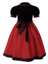 Load image into Gallery viewer, Kids Little Girls' Dress Vintage 1950s Style Poodle Retro Mint &amp; Pink Rockabilly Swing Skirt Dress
