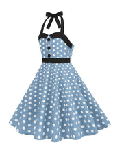 Load image into Gallery viewer, Kids Little Girls' Dress Halter Polka Dots Sleeveless Cotton 1950S Vintage Dress