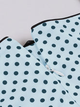 Load image into Gallery viewer, 1950S Blue Polka Dots Vintage Swing Dress