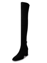 Load image into Gallery viewer, Women‘s Chunky Heel Suede Knee High Boots