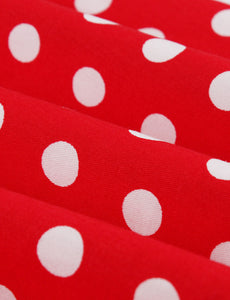 BowKnot Collar Polka Dots Vintage 1950S Dress