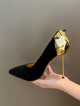 Load image into Gallery viewer, Red Stiletto Heel Vintage Shoes For Women