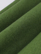 Load image into Gallery viewer, Green V Neck Short Sleeve 1950S Vintage Swing Dress