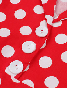 Kids Little Girls' Dress Polka Dot V Neck Cotton 1950S Vintage Dress